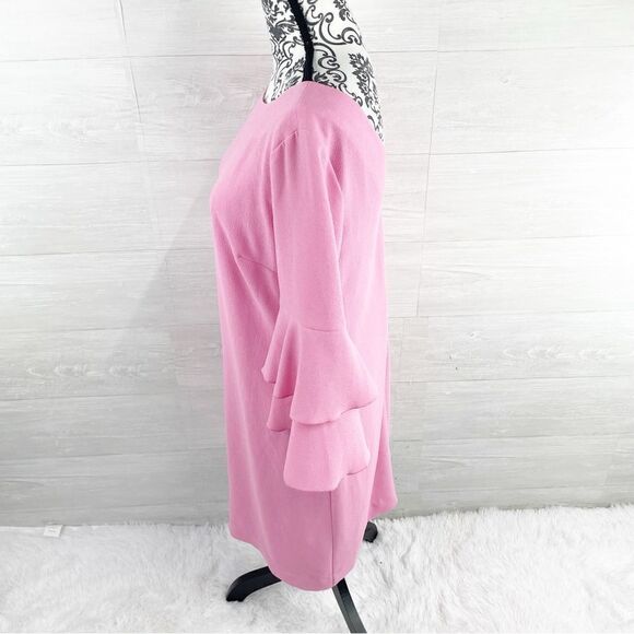 Trina Turk Leona Tiered Ruffle Sleeve Shift Dress - Picture 7 of 9